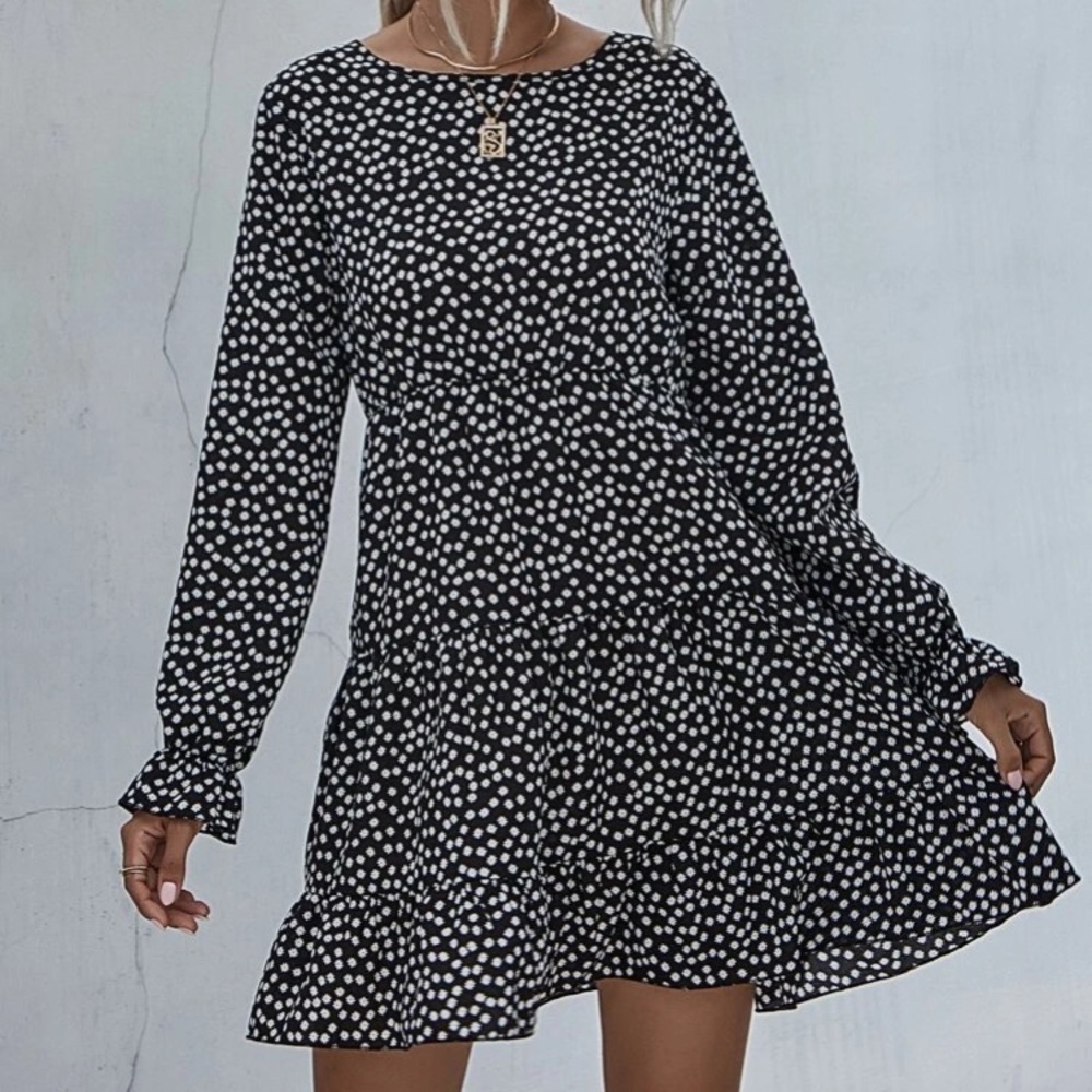 🔥FLASH SALE🔥Confetti Blossom Ruffle Dress - Picture 6 of 6